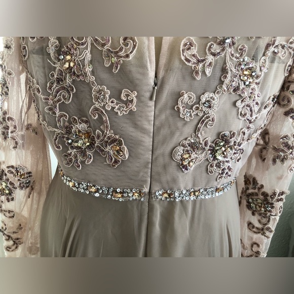 Long Sleeves beaded gown. - Picture 9 of 17